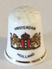 Amsterdam Holland Thimble Vintage Souvenir Collectible