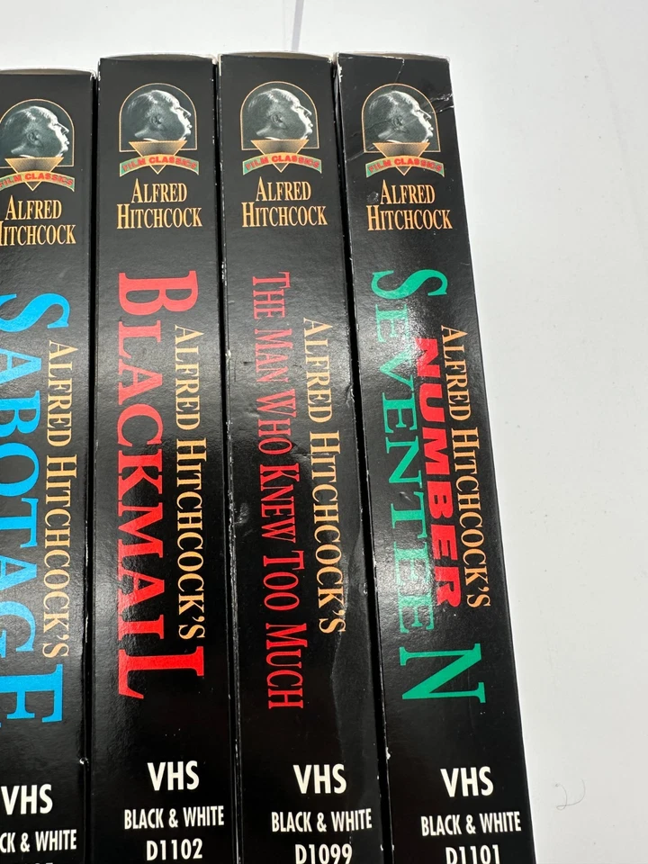 Alfred Hitchcock (VHS) Lot Of 8 Movies Blackmail Lady Vanishes Murder! Others Foto 3 de 4