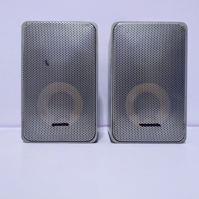 Realistic Minimus 7 Speakers Silver 40-2034 - TESTED SOUNDS GREAT -Japan