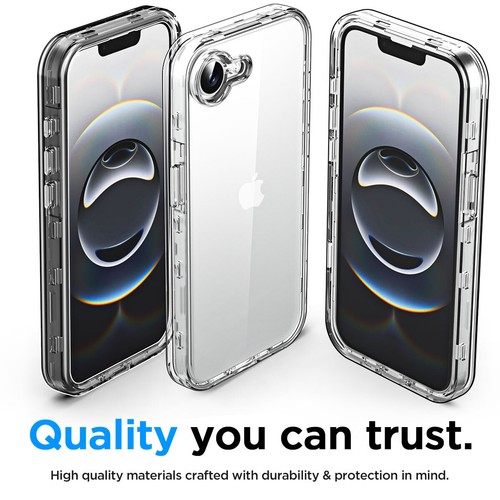 For iPhone 16e Case Heavy Duty Shockproof Bumper Rugged Hybrid Protective Cover - Picture 32 of 35