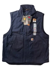 New Carhartt Mens FLAME-RESISTANT QUICK DUCK VEST Flame Resistant