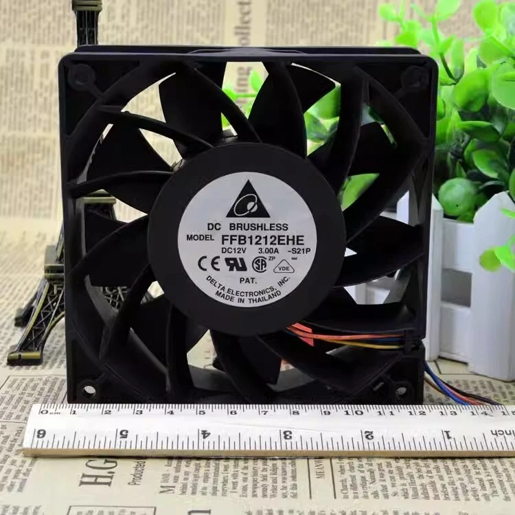 Delta Electronics FFB1212EHE 120x120x38mm Case CPU Cooling Fan 190 CFM 4000 RPM