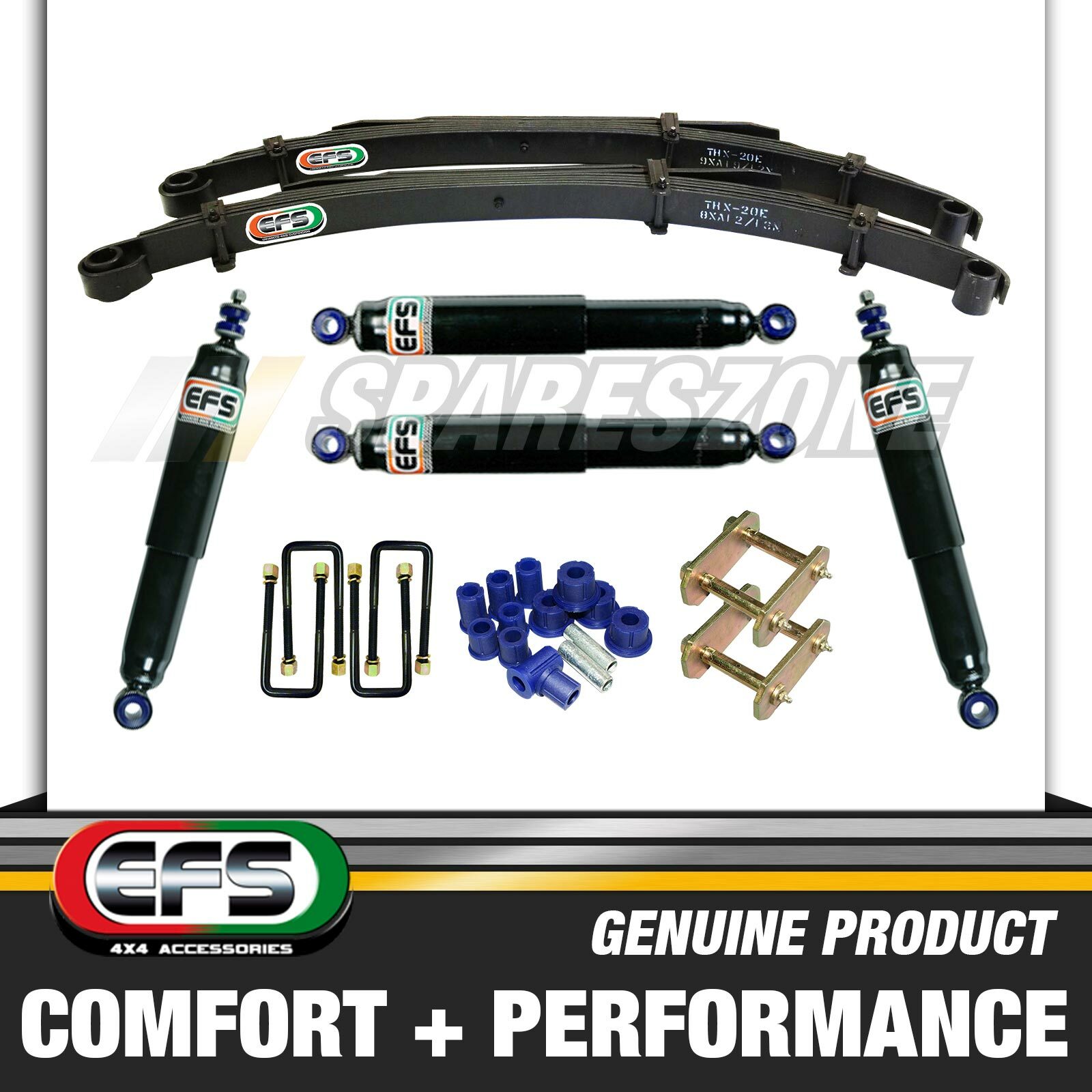 40mm Lift Kit EFS Shock + Leaf Springs for MAHINDRA PIKUP All Models 07