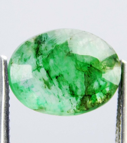 Esmeralda verde colombiana natural certificada de 3,70 quilates - piedra preciosa suelta de corte ovalado - Imagen 9 de 10