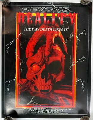 BEYOND REALITY RARE 1993 Fame Entertainment Indy Horror 22'' X 17'' Promo Poster