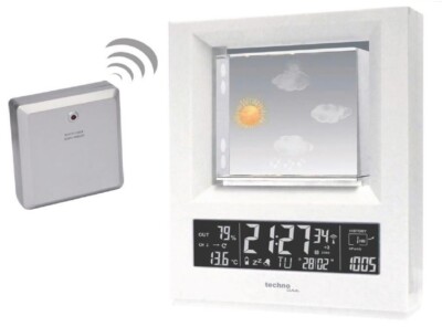 Wetterstation TechnoLine WS-6620 kabelloser Sensor 3D Symbole Feuchtigkeitsanzeige 