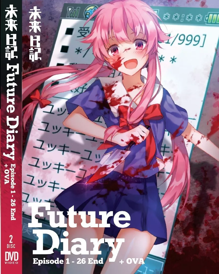 DVD Anime Future Diary aka Mirai Nikki Vol.1-26 End + OVA English Dubbed