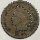 1894 Indian Head Cent Good G Coin #19861