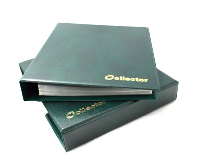 Banknotenalbum im Etui Ordner Buch 10 Banknotenseiten Hüllen GROSSE KAPAZITÄT GRÜN