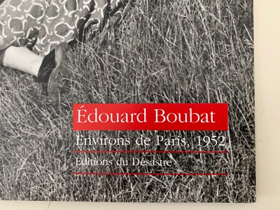額装済/Paris 1952/エドワール ブーバ EDOUARD BOUBAT,'ENVIRONS DE PARIS 1952' RARE AUTHENTIC 1990