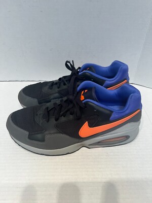 Nike men’s Blue Sneakers with Orange Swoosh Air Max 90  main image 3