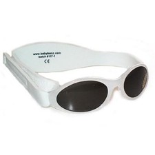 Kids Sunglasses Boys Children Shades Kidz Banz White Retro 2-5yrs