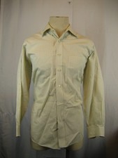 Mens FORSYTH OF CANADA 100 Cotton LS Blue Stripe Dress Shirt sz 15.5-R
