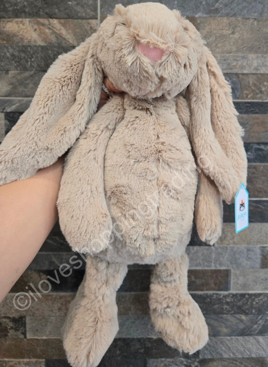JELLYCAT LARGE BASHFUL BEIGE BUNNY RABBIT COLLECTABLE PLUSH CUDDLY