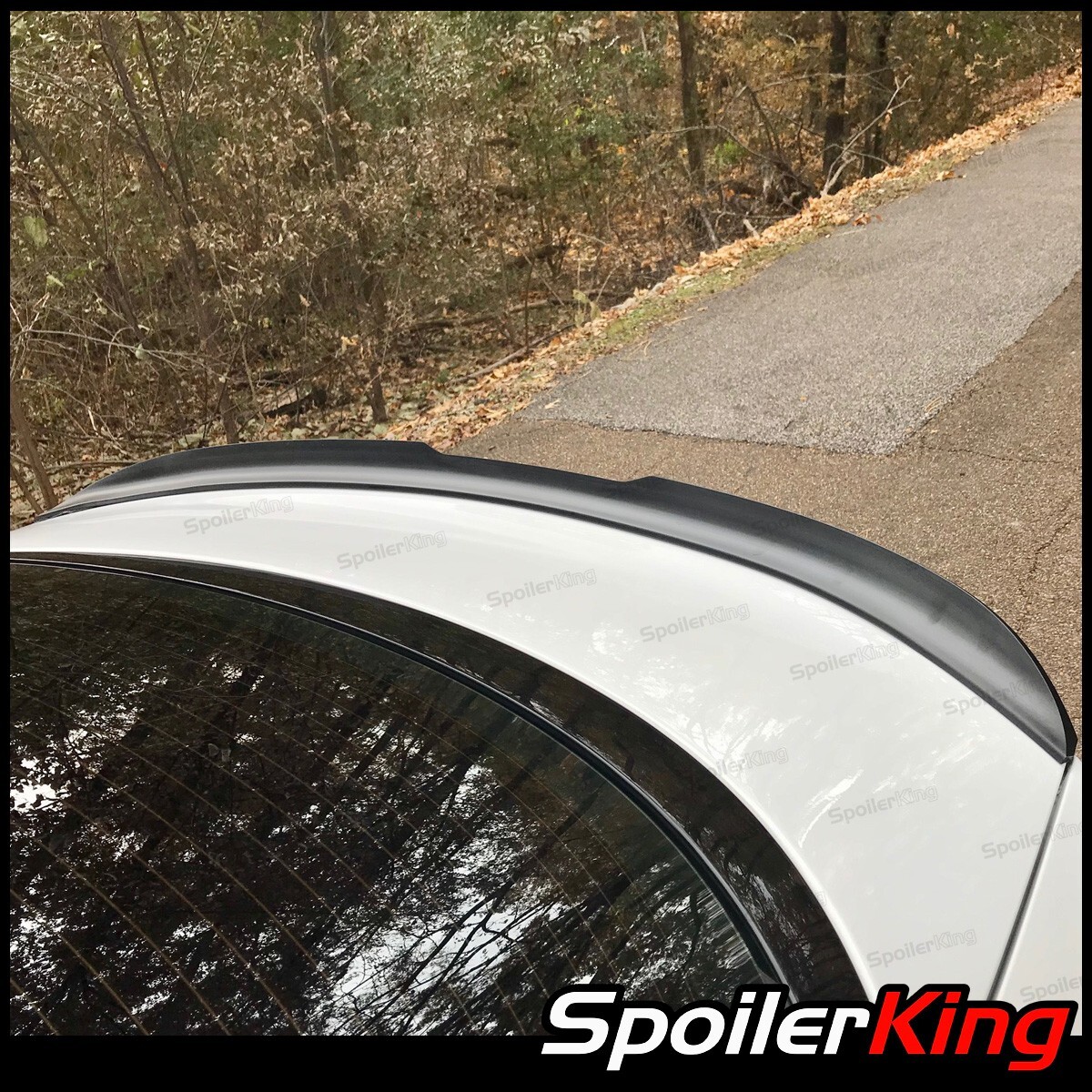 47" Universal Duckbill Lip Spoiler - Unpainted Flexible Polyurethane, Matte Black Finish