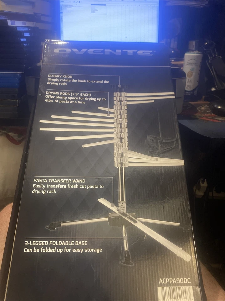 Палочка сушильная спиральная акриловая без бисфенола, аксессуары для макаронных изделий, 3-ногая St - Изображение 2 из 2