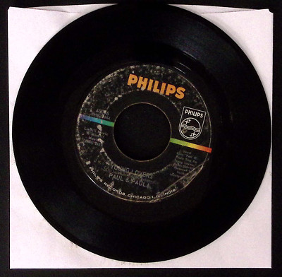 PAUL & PAULA BA-HEY-BE/YOUNG LOVERS PHILIPS RECORDS VINYL 45 VG 38-143