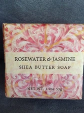 GREENWICH BAY TRADING CO. ROSEWATER & JASMINE SHEA BUTTER BAR SOAP 1.9 OZ 