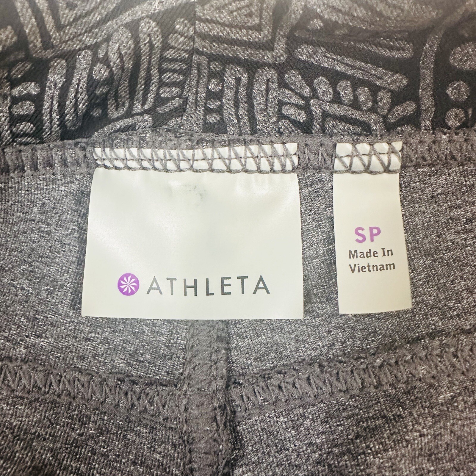 Athleta Womens RN 54023 Jogger Pants Leggings Sz SP Gray Nylon Spandex