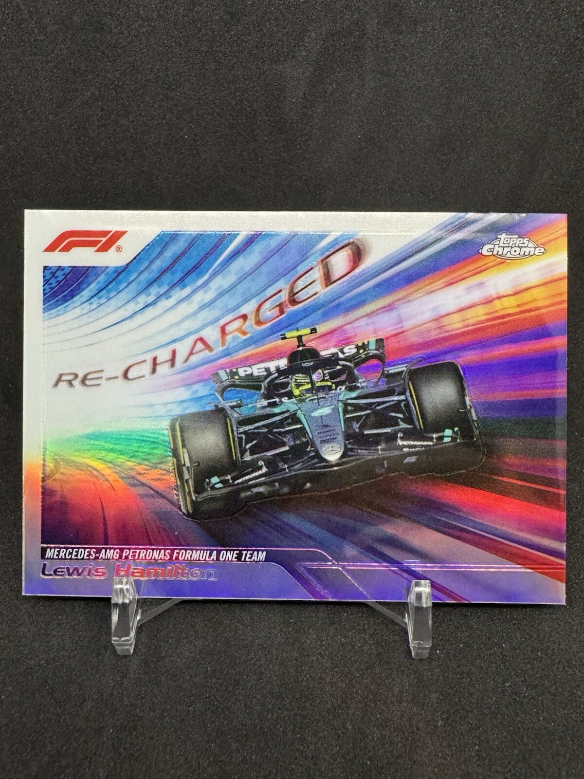 2024 Topps Chrome F1 Formula One Lewis Hamilton Re-Charged #RECH-6 Mercedes AMG