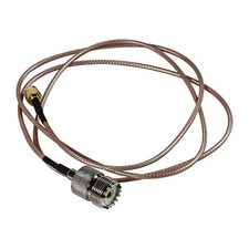 Universal Radio Antenna Adapter Cable SMA Male to UHF SO-239 Female Cable, 1M