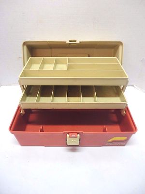 Plano Model 5520 Fishing Tackle Box 2 Tray Gear Bait Storage Carrying Case 