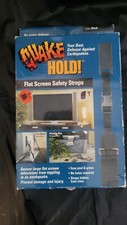 Quake Hold Universal Flat Screen Safety Straps 4520 Black 70" TV  150 lb Ties