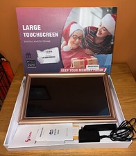 Uhale 15.6  Digital Picture Frame 64GB 1920x1080 WiFi Photo Frame Rose Gold Pink