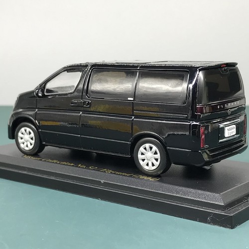 Mini Car Nissan Elgrand 2004 Black 1/43 Scale Box Display Diecast Vol 52 - Picture 16 of 16