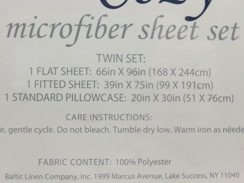 Black Twin Microfiber Sheet Set by Soft & Cozy - Picture 6 of 10