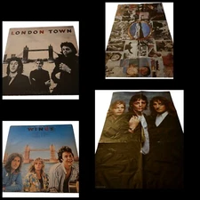 Paul McCartney Wings London Town 1978 SW-11777 Capitol Vinyl First Press POSTER