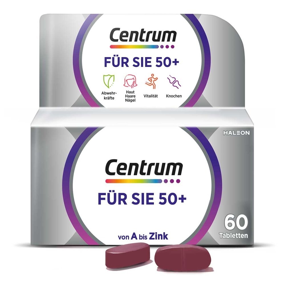 Centrum Für Sie 50+ 60 St. Multivitamin Tabletten, Nahrungsergänzungsmittel - Bild 2