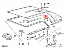 OEM BMW M3 E30 318i 320i 325i Cabrio Convertible Covering Right 54211959982