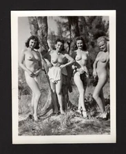 FANTASTIC BUNNY YEAGER C1940 COY RISQUE RETRO MID CENTURY ROCKABILLY WOMEN PHOTO