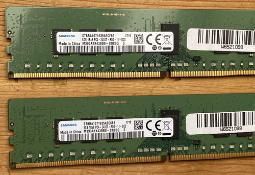 16GB (2x8GB) Samsung M393A1K43BB0-CRC0Q 1Rx8 PC4-2400T ECC DDR4 REG RAM - Bild 3 von 8
