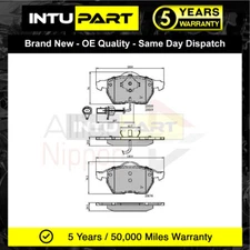 Fits Audi A4 A6 VW Passat + Other Models Intupart Front Brake Pads Set