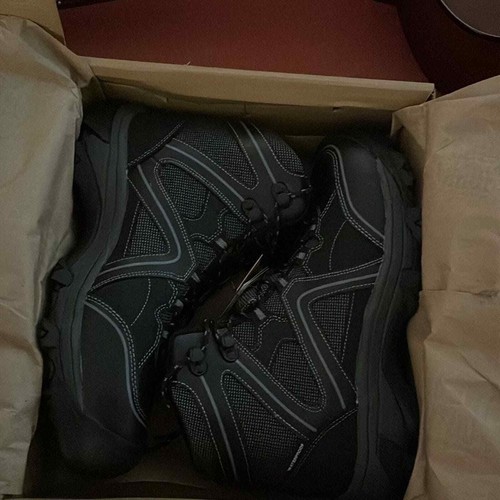 NIB -Men's Avenger Steel Toe Crosscut Waterproof Boot Black Leather/Mesh 8.5 M - Picture 8 of 8