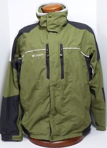 Columbia Green Black Omni Tech Jacket Waterproof Jacket Outer Shell Men S L Good Ebay