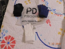 Phodil Winter Gloves For Kids-- 3 Pairs