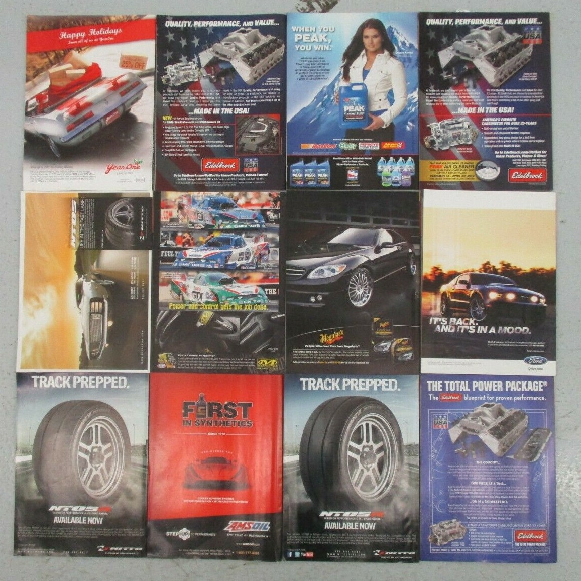 LOT OF 12 HOT ROD MAGAZINES FULL COMPLETE 2010 YEAR JANUARY TO