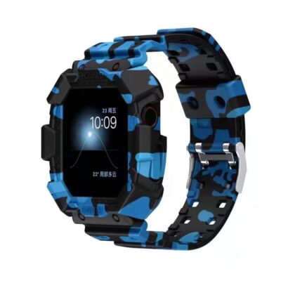 Rugged TPU Sport Band One-piece Strap for Apple Watch 9 8 7 6 5 SE 40/44/41/45mm