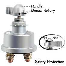 2 peças 12V 6276 bateria Racing Master desconexão rápida interruptor de corte/desligamento de energia - Imagem 3 de 4