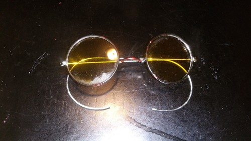 ww2 Japanese Tojo ☆ PILOT SUN GLASSES☆frame glasses vintage antique collectible