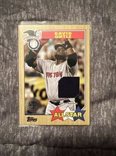 2022 TOPPS 1987 ALLSTAR RELIC 87ASR-DO DAVID ORTIZ RED SOX GAME USED PATCH