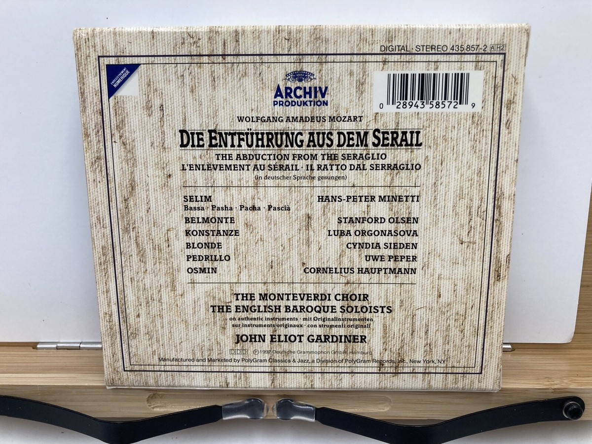 【中古】 Abduction From / Mozart Mozart Abduction from Seraglio by English Baroque Soloists