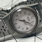Vintage Seiko Women's Silver Metal Watch 3Y02-0A10, Needs battery.