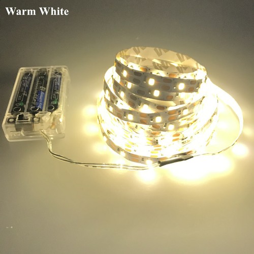 5V Battery Powered LED Strip Lights Flexible Tape Under Cabinet Kitchen Lighting - Picture 5 of 14