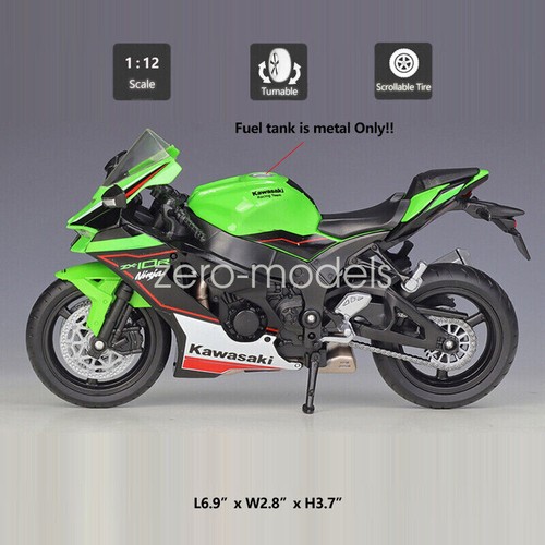1:12 scale Kawasaki Ninja ZX-10R 2021 Motorcycle Diecast Motorcycle Toy Gift - Picture 4 of 23