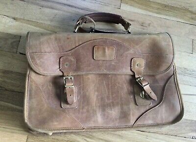 Vintage ORVIS/ GOKEY Tan Heavy Saddle 100% Leather Briefcase Vintage ORVIS/ GOKEY Tan Heavy Saddle 100% Leather Briefcase