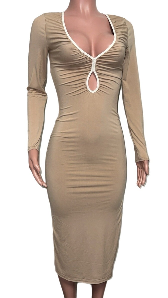 abercrombie keyhole midi sweater dress Abercrombie & Fitch Hardware Keyhole Maxi Sweater Dress